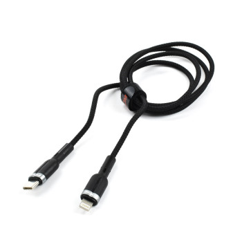 Moxom MX-CB116 Braided USB-C to Lightning Cable 30W Μαύρο 1m