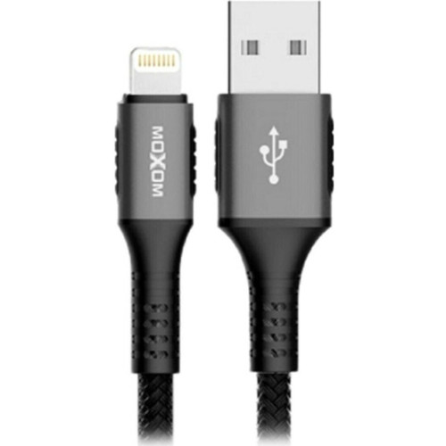 Moxom Braided USB 2.0 to micro USB Cable Ασημί 3m