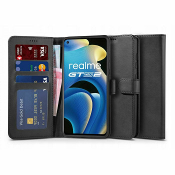 Tech-Protect Wallet Δερματίνης Μαύρο (Realme GT Neo 2)