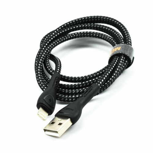 Moxom MX-CB57 LED USB to Lightning Cable Μαύρο 1m