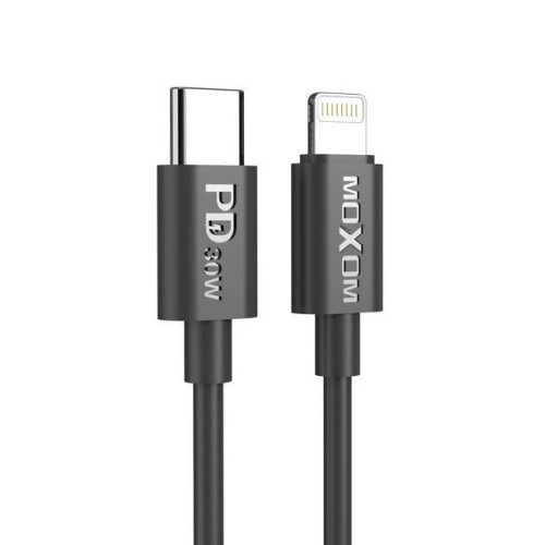 Moxom MX-CB167 USB-C to Lightning Cable 30W Μαύρο 1.5m