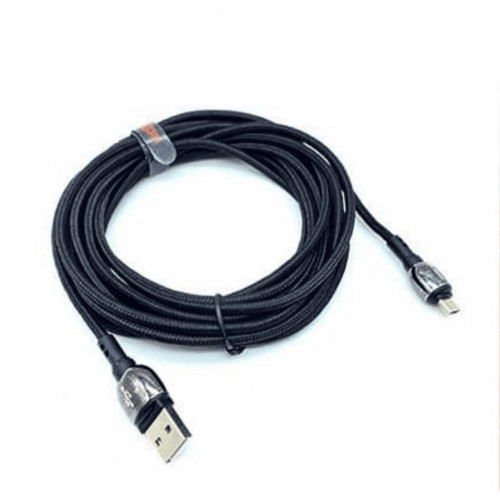 Moxom Braided USB to Lightning Cable Μαύρο 4m