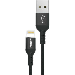 Moxom Braided USB to Lightning Cable Μαύρο 4m
