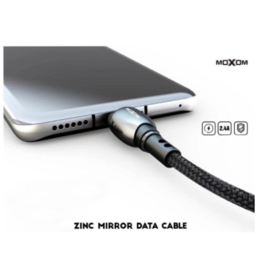 Moxom MX-CB43 Braided USB 2.0 Cable USB-C male - Γκρι 3m
