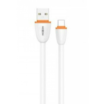 Moxom MX-CB96 Flat USB to Lightning Cable Λευκό 1m