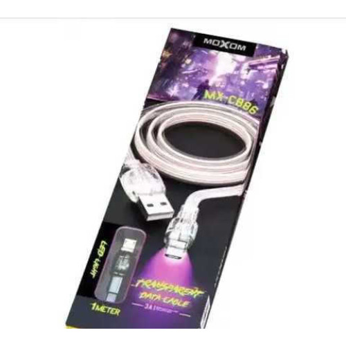 Moxom MX-CB96 Flat USB to Lightning Cable Λευκό 1m