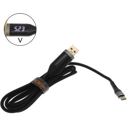 Moxom MX-CB39 USB 2.0 Cable USB-C male - USB-A male Μαύρο 1m