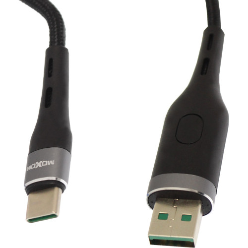 Moxom MX-CB39 USB 2.0 Cable USB-C male - USB-A male Μαύρο 1m