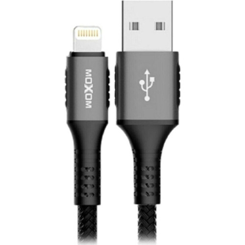 Moxom MX-CB43 Braided USB 2.0 Cable USB-C male - USB-A Μαύρο 3m