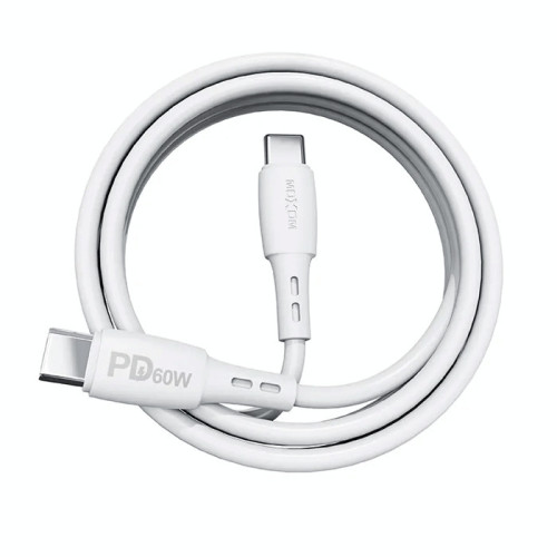 Moxom MX-CB134 USB 2.0 Cable USB-C male - USB-C 60W Λευκό 1m