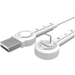 Moxom Angle (90°) / Regular USB 2.0 Cable USB-C male - USB-A male Λευκό 1m (MX-CB01 GM)
