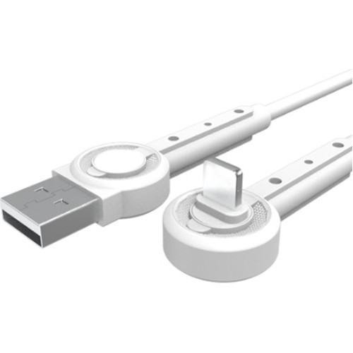 Moxom Angle (90°) / Regular USB 2.0 Cable USB-C male - USB-A male Λευκό 1m (MX-CB01 GM)