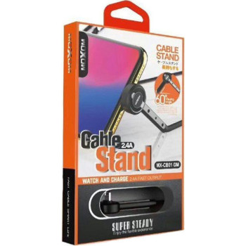 Moxom Angle (90°) / Regular USB 2.0 Cable USB-C male - USB-A male Μαύρο 1m (MX-CB01 GM)