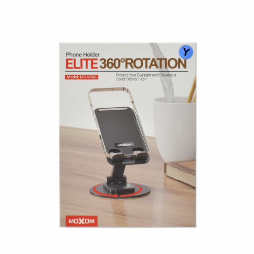 Moxom Βάση Γραφείου για Κινητό σε Μαύρο χρώμα MX-VS86
