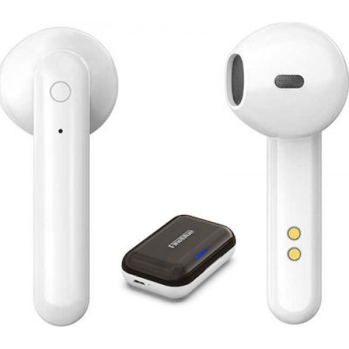 Fineblue Flypods J10 Earbud Bluetooth Handsfree Ακουστικά με Θήκη Φόρτισης White Case