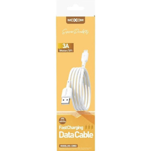Moxom USB-A to Lightning Cable Λευκό 1m