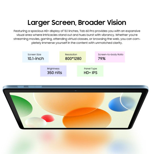 Blackview Octa-core 4G Lte Tablet 10.1′ (8GB+128GB) TAB60 Pro Set Android 14 Grey