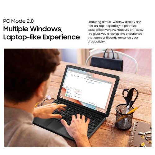 Blackview Octa-core 4G Lte Tablet 10.1′ (8GB+128GB) TAB60 Pro Set Android 14 Grey