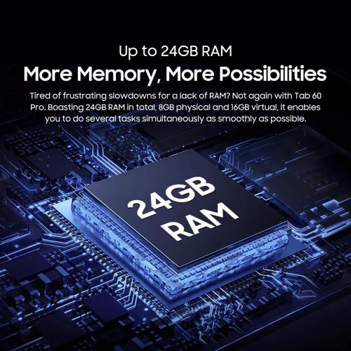 Blackview Octa-core 4G Lte Tablet 10.1′ (8GB+128GB) TAB60 Pro Set Android 14 Grey