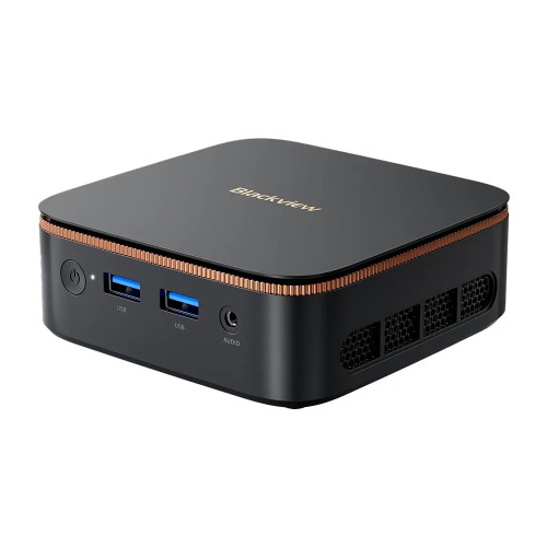 Blackview Mini Pc Intel N150 8GB DDR4 256GB M.2 SSD 2280 4K Dual Display Win 11 Pro Black