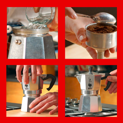 Bialetti Moka Express Μπρίκι Espresso 3cups Ασημί