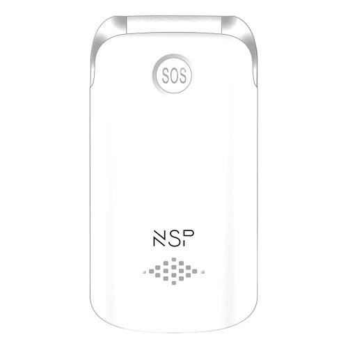 ΚΙΝΗΤΟ ΜΕ ΠΛΗΚΤΡΑ NSP 2700DS 2G FLIP 2.8" 64MB/128MB DUAL SIM RADIO-MP3/MP4 SOS BUTTON WHITE GR
