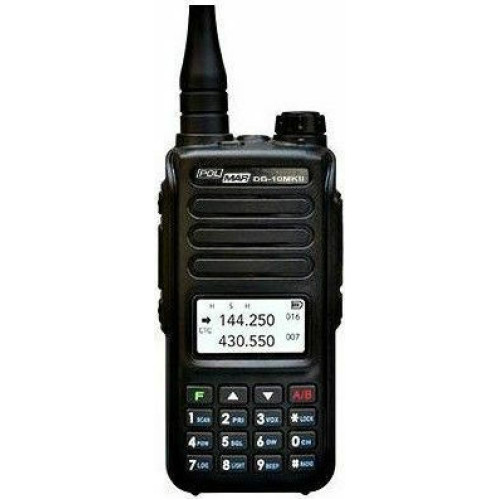 Polmar DB-10MKII Ασύρματος Πομποδέκτης UHF/VHF 10W με Μονόχρωμη Οθόνη