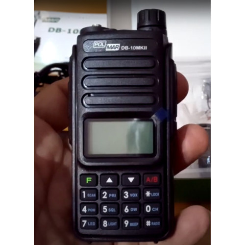 Polmar DB-10MKII Ασύρματος Πομποδέκτης UHF/VHF 10W με Μονόχρωμη Οθόνη
