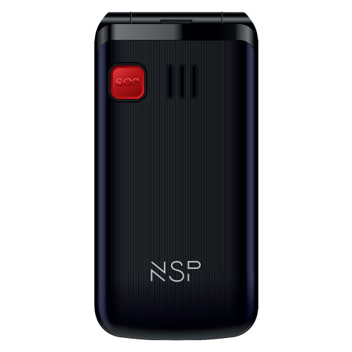 ΚΙΝΗΤΟ ΜΕ ΠΛΗΚΤΡΑ NSP 2600DS 2G FLIP 2.4" 32MB/32MB DUAL SIM RADIO-MP3/MP4 SOS BUTTON BLACK GR