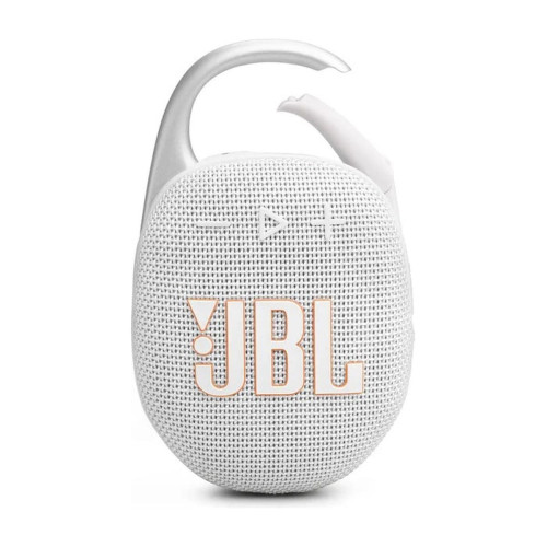 JBL Clip 5 Αδιάβροχο Ηχείο Bluetooth 7W με Διάρκεια Μπαταρίας έως 12 ώρες Λευκό
