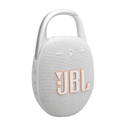 JBL Clip 5 Αδιάβροχο Ηχείο Bluetooth 7W με Διάρκεια Μπαταρίας έως 12 ώρες Λευκό
