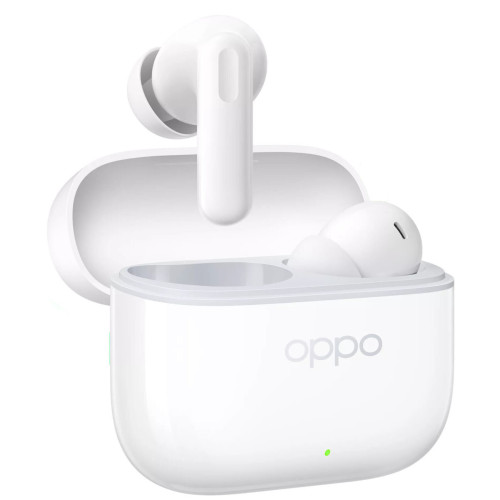 Oppo Enco Buds3 Pro Bluetooth Handsfree Ακουστικά με Αντοχή στον Ιδρώτα και Θήκη Φόρτισης Λευκά