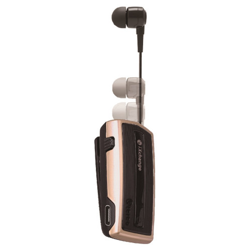 Ακουστικό Επαναφερόμενο BT με δόνηση iXchange UA28 V2.0 Χρυσό