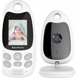 Ασύρματη Ενδοεπικοινωνία Μωρού με Κάμερα & Οθόνη 2" , Αμφίδρομη Επικοινωνία & Νανουρίσματα