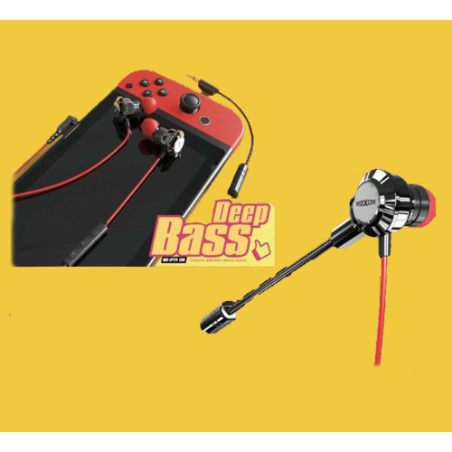 Moxom MX-EP24 GM In Ear Gaming Headset με σύνδεση 3.5mm Κόκκινο