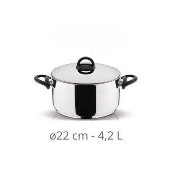 Χύτρα Ν.22 4,2L Homebliss Pyramis 18/10 INOX