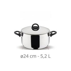 Χύτρα Ν.24 5,2L Homebliss Pyramis 18/10 INOX