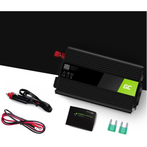 Green Cell Inverter Αυτοκινήτου Τροποποιημένου Ημιτόνου 300W για Μετατροπή 12V DC σε 230V AC με 1xUSB