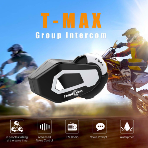 FreedConn T-MAX-S Ενδοεπικοινωνία Μονή για Κράνος Μηχανής με Bluetooth