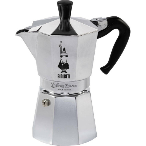 Bialetti Moka Express Μπρίκι Espresso 6cups Ασημί