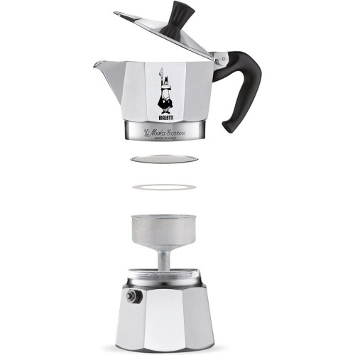 Bialetti Moka Express Μπρίκι Espresso 6cups Ασημί