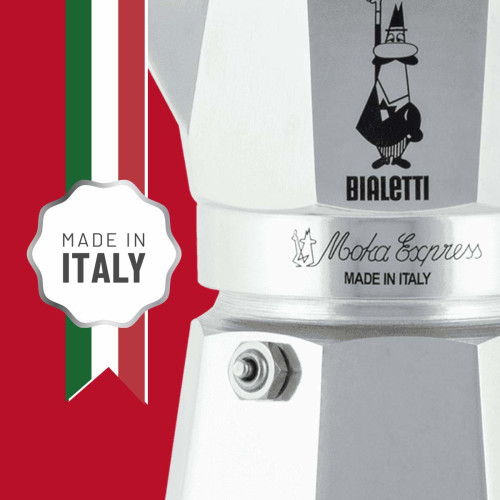 Bialetti Moka Express Μπρίκι Espresso 6cups Ασημί