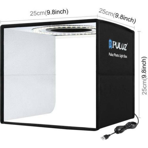 Puluz Photo Box Mini 28020 Φωτιζόμενο με Πολλαπλά Backround 25x25x25cm