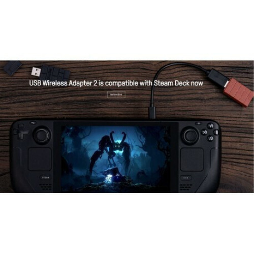 8Bitdo Wireless USB Adapter 2 για Android / PC / PS5 / Switch / Xbox One / Xbox Series / iOS σε Καφέ χρώμα