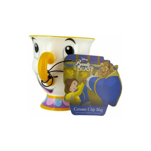 Paladone Disney - Beauty And The Beast Chip Κούπα Κεραμική Πολύχρωμη 200ml