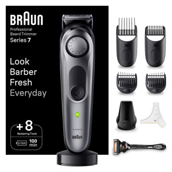 Braun Trimmer Μηχανή Επαναφορτιζόμενη Black / Space Grey BT7420