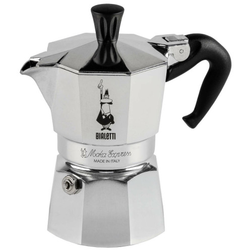 Bialetti Μπρίκι Espresso 2cups Inox Καφέ