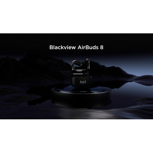 BlackView Airbuds 8 Bluetooth Handsfree Ακουστικά με Θήκη Φόρτισης Μαύρα