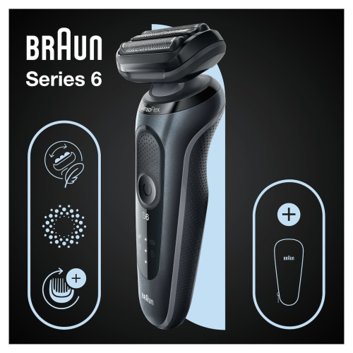 Braun Series 6 S6504168 Ξυριστική Μηχανή Προσώπου Επαναφορτιζόμενη