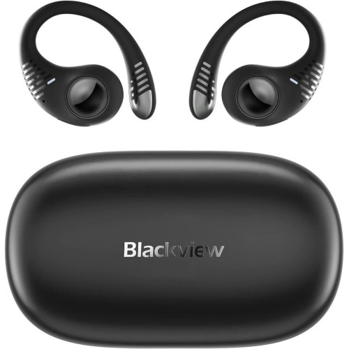 BlackView AirBuds 10 Bluetooth Handsfree Ακουστικά με Αντοχή στον Ιδρώτα και Θήκη Φόρτισης Γκρι